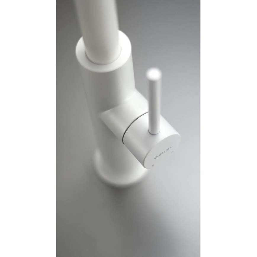 Deante BQJ_A62M - EVORA kitchen sink mixer, white