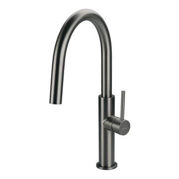 Deante BQJ_D62M - EVORA kitchen faucet, titanium finish