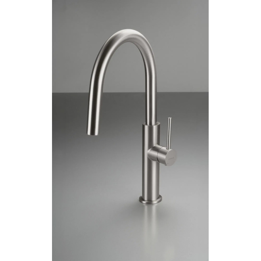 Deante BQJ_F62M - EVORA Kitchen Sink Faucet, Brushed Stainless Steel