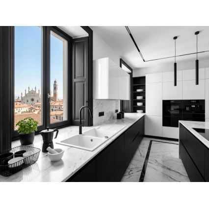Deante BQJ_N62M - EVORA Black Kitchen Sink Faucet