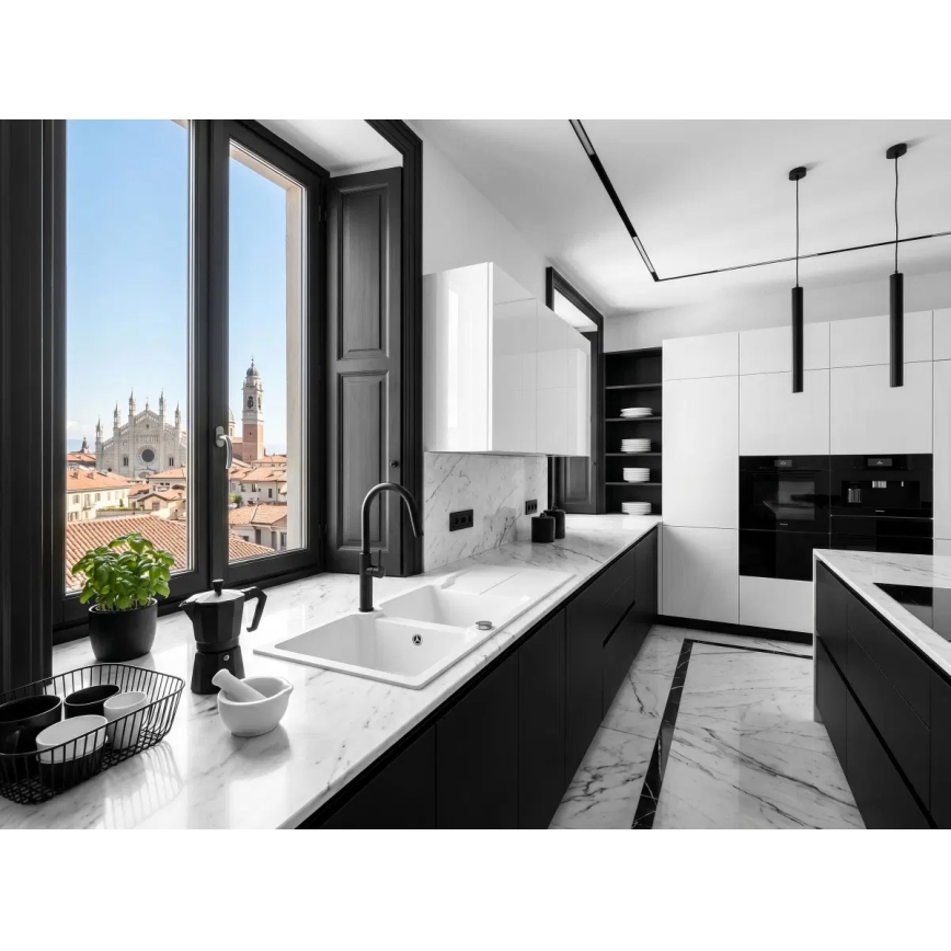 Deante BQJ_N62M - EVORA Black Kitchen Sink Faucet