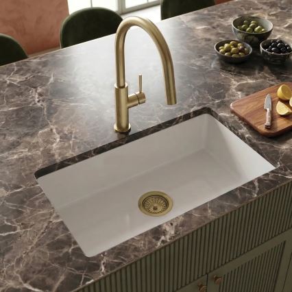 Deante BQJ_R62M - EVORA Brushed Gold Kitchen Faucet