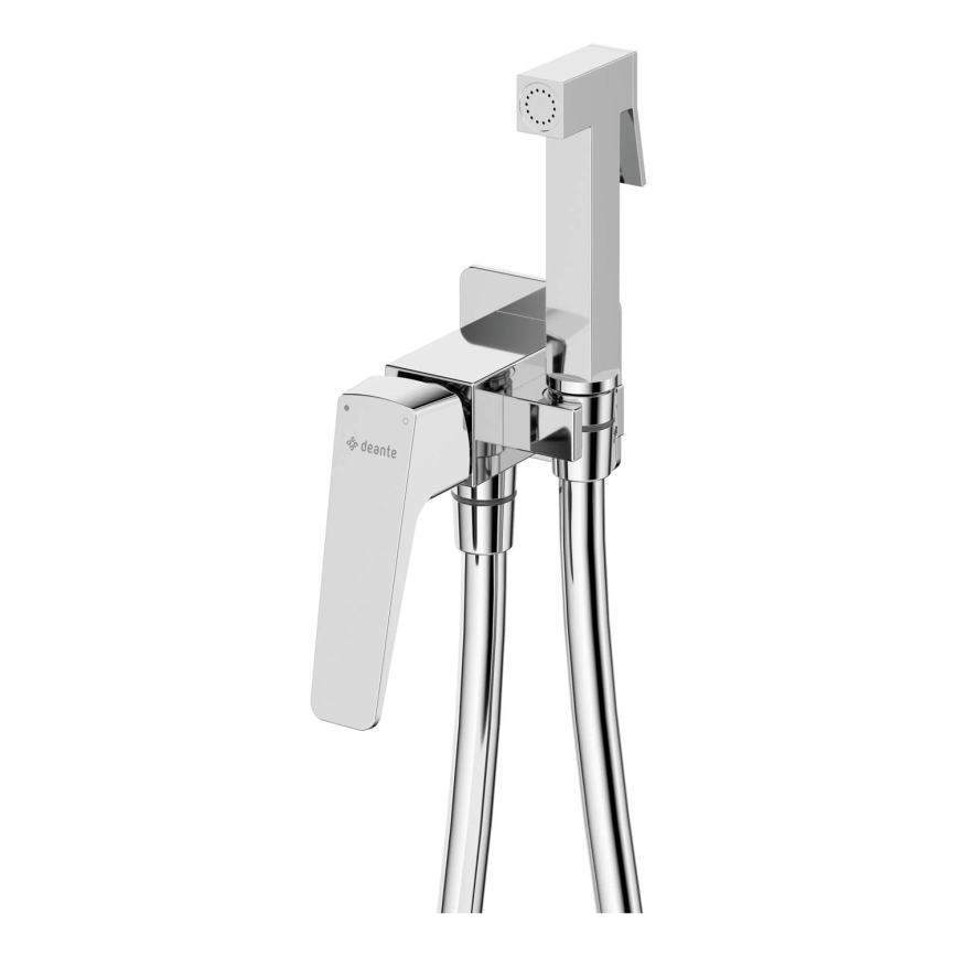Deante BQL_034M - BLUR Bidet Mixer with Hand Shower for Concealed Installation, Polished Chrome