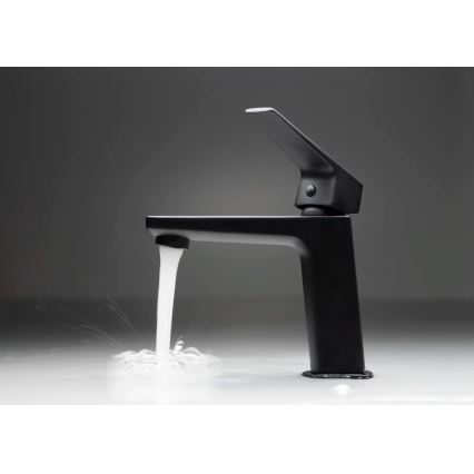 Deante BQL_N20M - BLUR Black Basin Mixer