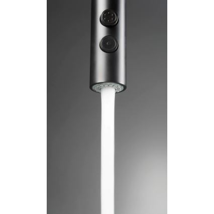 Deante BQO_N72M - Sink tap with pull-out sprayer OLFATO black