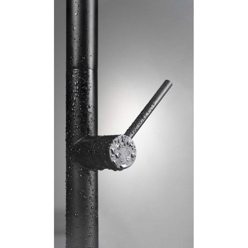 Deante BQO_N72M - Sink tap with pull-out sprayer OLFATO black