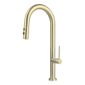 Deante BQO_R72M - Sink tap with pull-out sprayer OLFATO brushed gold