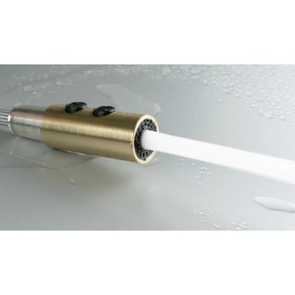Deante BQO_R72M - Sink tap with pull-out sprayer OLFATO brushed gold