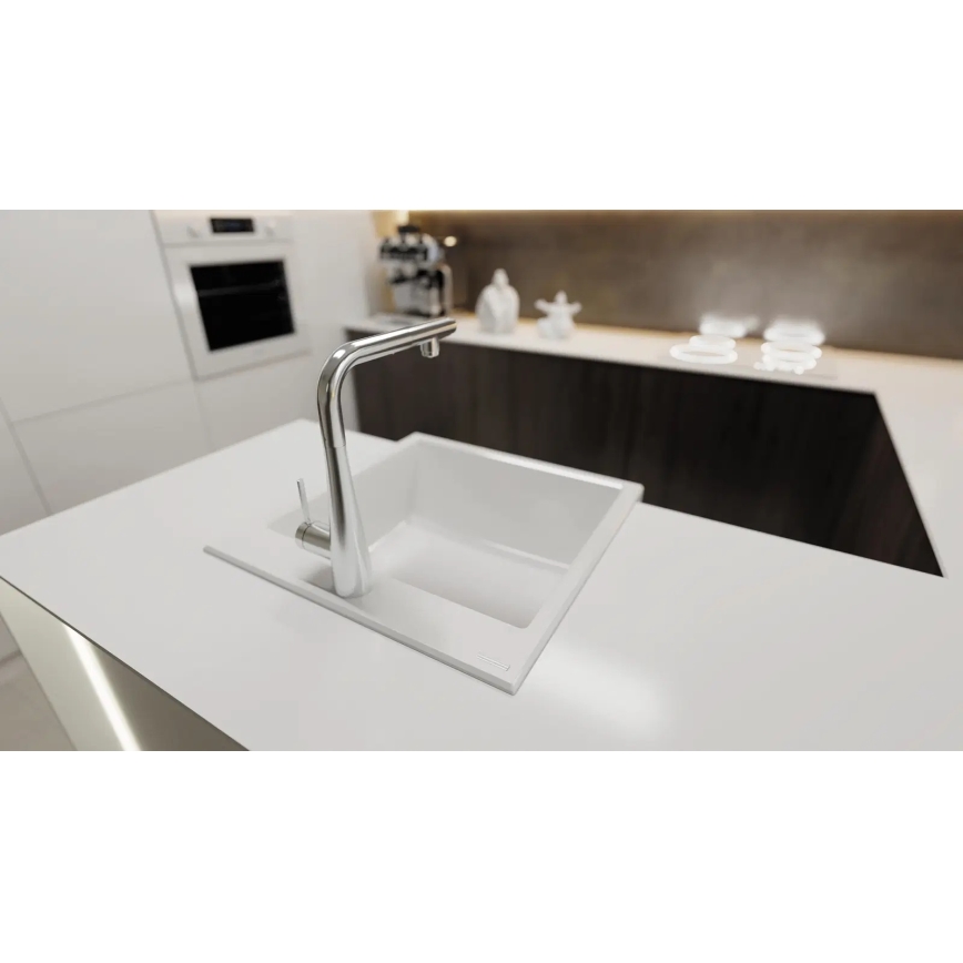 Deante BRE_075M - Sink tap with pull-out sprayer ERIDAN shiny chrome