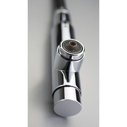 Deante BRE_075M - Sink tap with pull-out sprayer ERIDAN shiny chrome