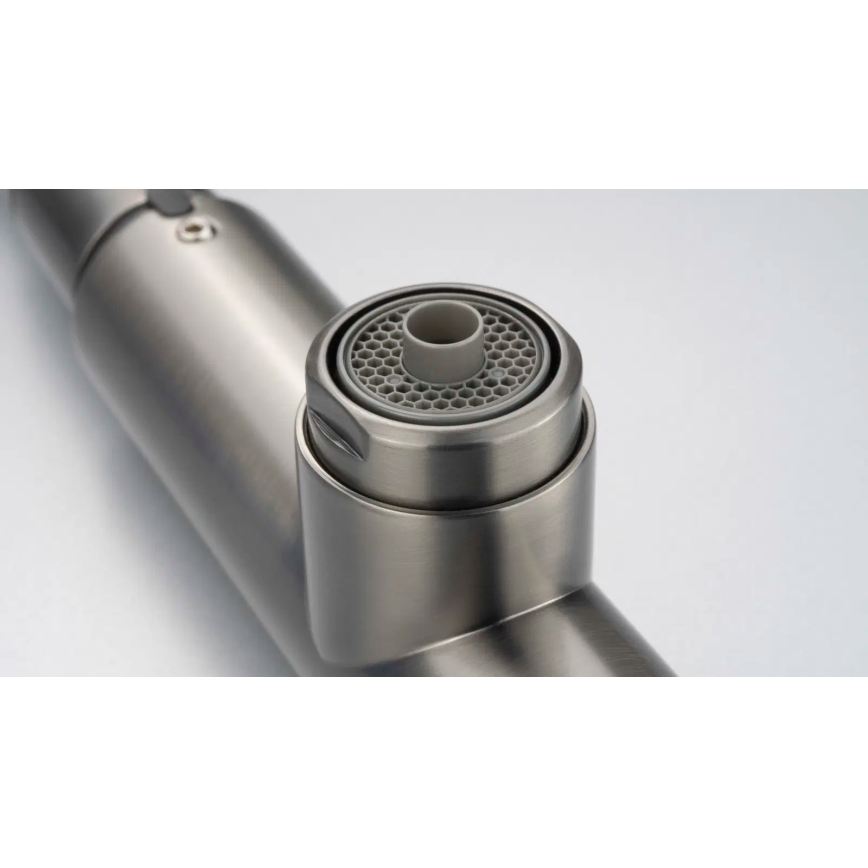 Deante BRE_D75M - Sink tap with pull-out sprayer ERIDAN titanium