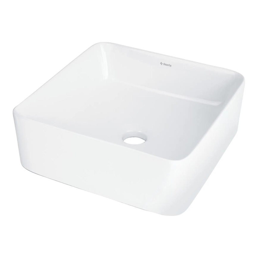 Deante CDJ_6U3S - Jasmin Countertop Basin 34.5 x 34.5 cm, Ceramic/White