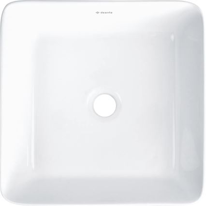 Deante CDJ_6U3S - Jasmin Countertop Basin 34.5 x 34.5 cm, Ceramic/White