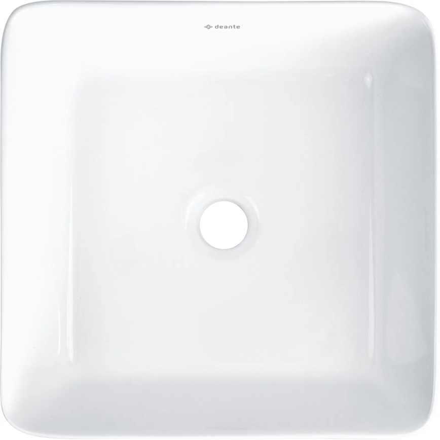 Deante CDJ_6U3S - Jasmin Countertop Basin 34.5 x 34.5 cm, Ceramic/White