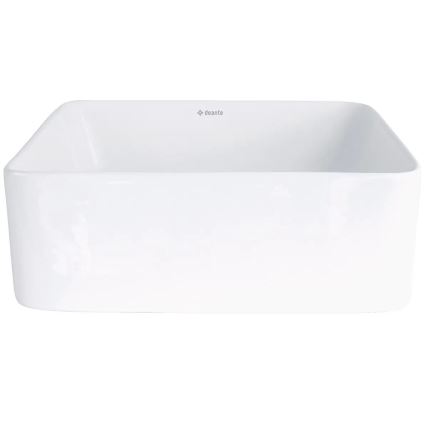Deante CDJ_6U3S - Jasmin Countertop Basin 34.5 x 34.5 cm, Ceramic/White