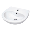 Deante CDJ_6U4W - JASMIN wall-hung basin with tap hole 45.7 x 36.4 cm, ceramic/white
