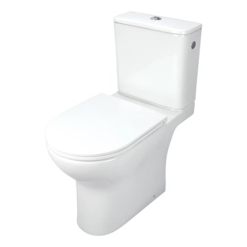 Deante CDJD6RPS - Floor-standing toilet with a toilet seat JASMIN ceramics/white
