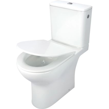 Deante CDJD6RPS - Floor-standing toilet with a toilet seat JASMIN ceramics/white