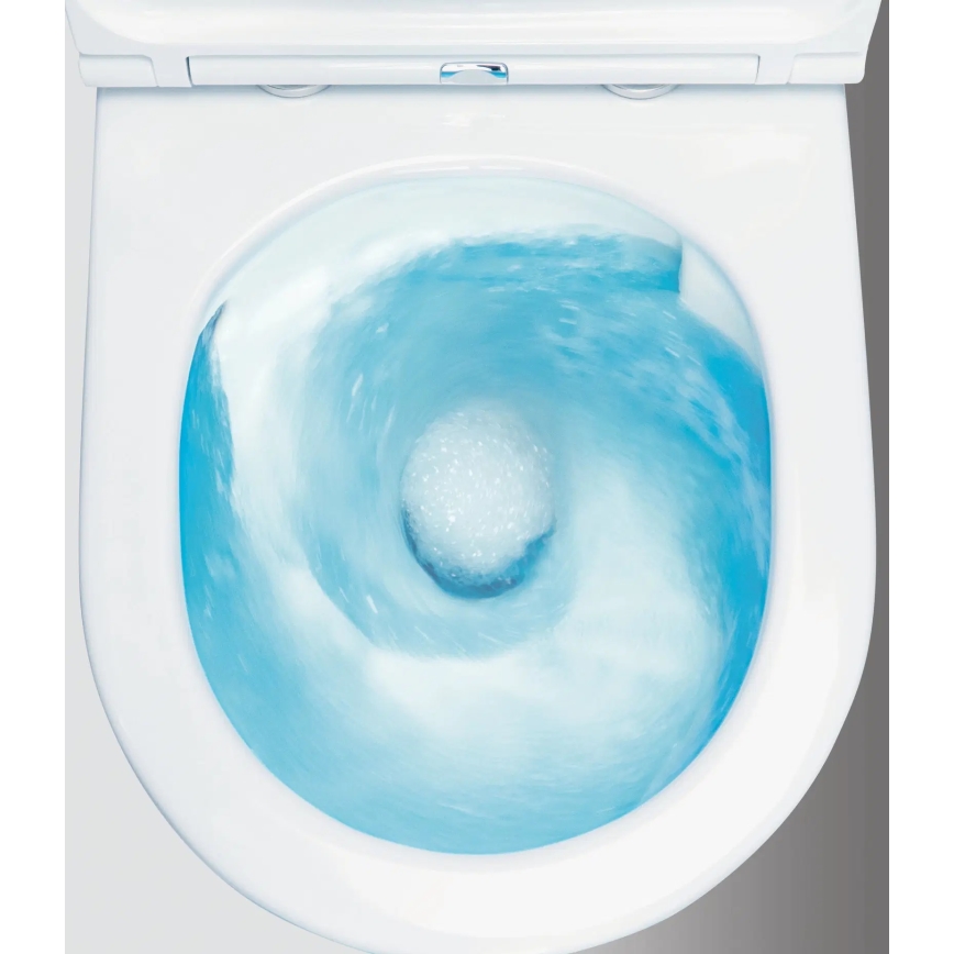 Deante CDJD6RPS - Floor-standing toilet with a toilet seat JASMIN ceramics/white