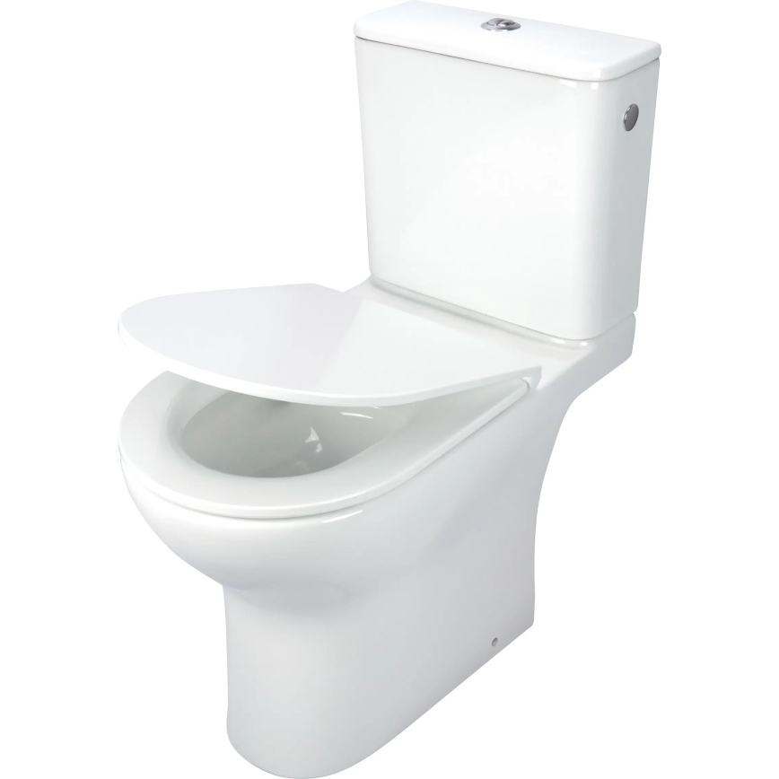 Deante CDJD6RPS - Floor-standing toilet with JASMIN seat, white ceramic