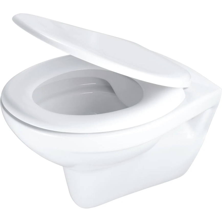 Deante CMOD6SPW - Wall-hung toilet with toilet seat BORO ceramics/white