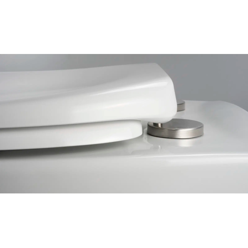 Deante CMOD6SPW - Wall-hung toilet with toilet seat SoftClose BORO ceramics/white
