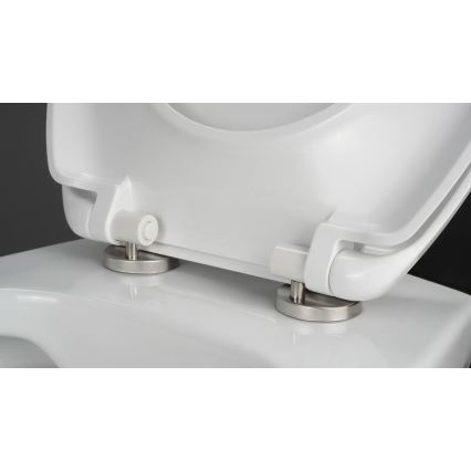 Deante CMOD6SPW - Wall-hung toilet with toilet seat SoftClose BORO ceramics/white