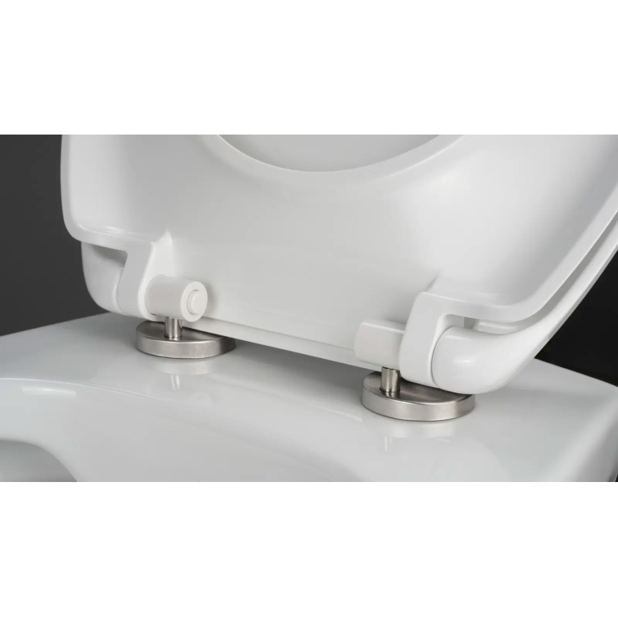 Deante CMOD6SPW - Wall-hung toilet with toilet seat SoftClose BORO ceramics/white