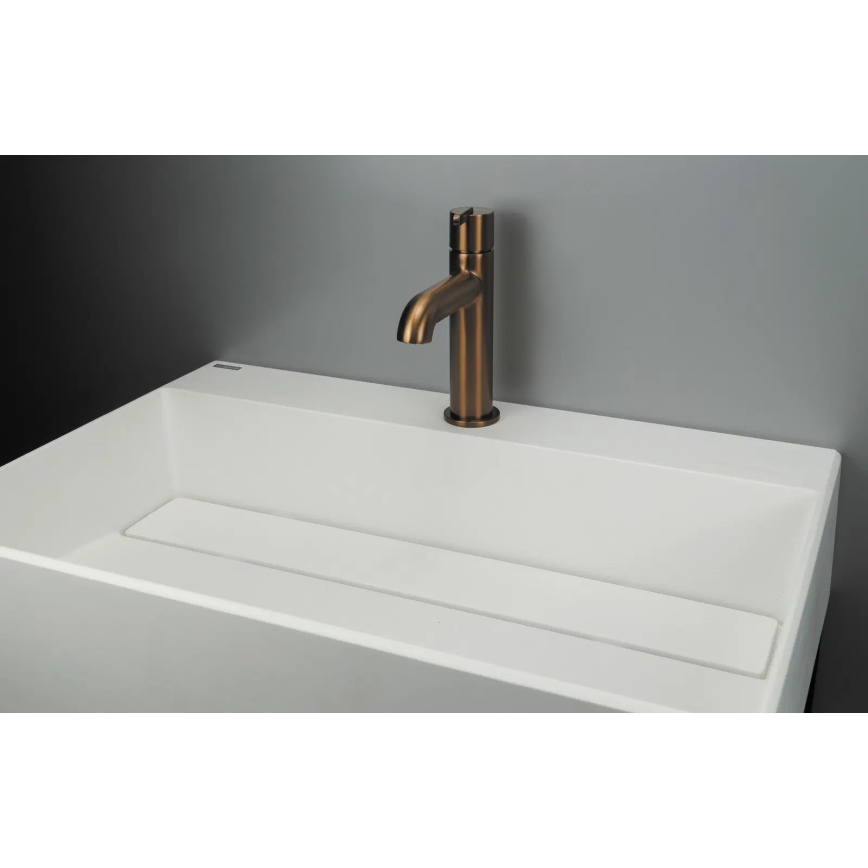 Deante CQR_AU6M - Countertop washbasin CORREO 40x60 cm granite/alabaster