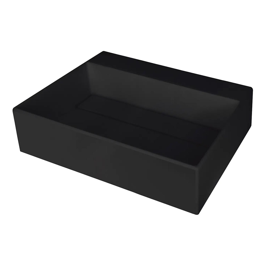 Deante CQR_NU5M - Countertop basin CORREO 40x50 cm granite/black