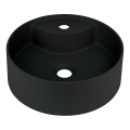 Deante CQS_NU4B - SILIA countertop washbasin with faucet hole Ø 36 cm, granite/black