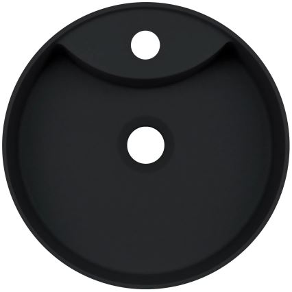 Deante CQS_NU4B - SILIA countertop washbasin with faucet hole Ø 36 cm, granite/black