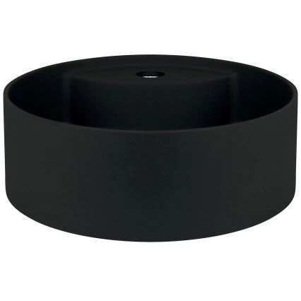 Deante CQS_NU4B - SILIA countertop washbasin with faucet hole Ø 36 cm, granite/black