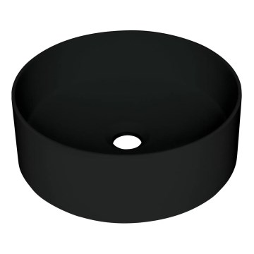 Deante CQS_NU4S - SILIA Countertop Washbasin Ø 36 cm, Granite/Black