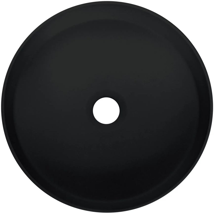 Deante CQS_NU4S - SILIA Countertop Washbasin Ø 36 cm, Granite/Black