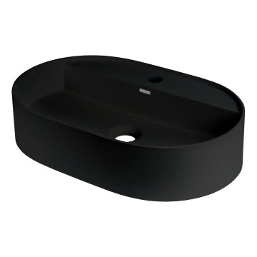 Deante CQS_NU6B - SILIA countertop washbasin with faucet hole 35x55 cm, granite/black