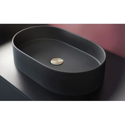 Deante CQS_NU6S - SILIA Countertop Basin 35 x 55 cm, Granite/Black
