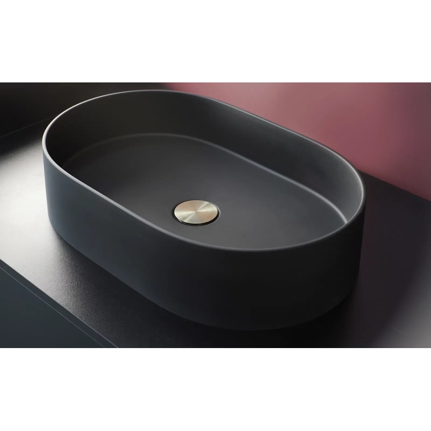 Deante CQS_NU6S - SILIA Countertop Basin 35 x 55 cm, Granite/Black