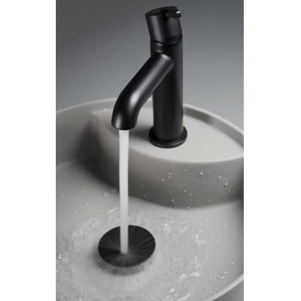 Deante CQS_SU4B - SILIA countertop washbasin with tap hole Ø 36 cm granite/metallic grey
