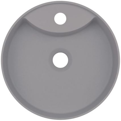 Deante CQS_SU4B - SILIA countertop washbasin with tap hole Ø 36 cm granite/metallic grey