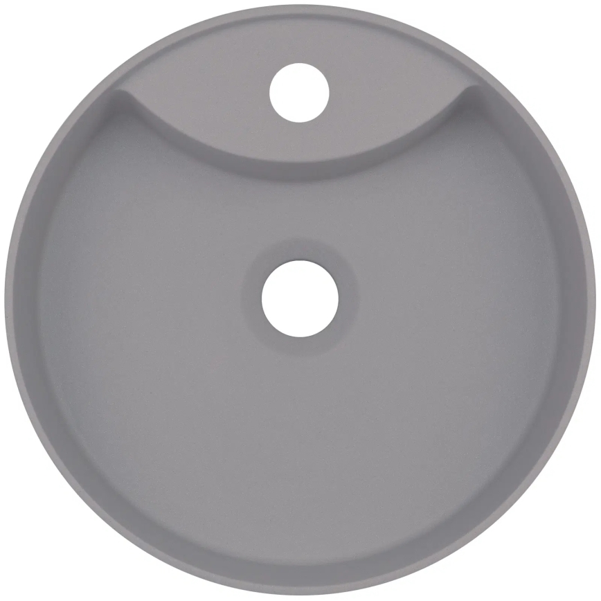 Deante CQS_SU4B - SILIA countertop washbasin with tap hole Ø 36 cm granite/metallic grey