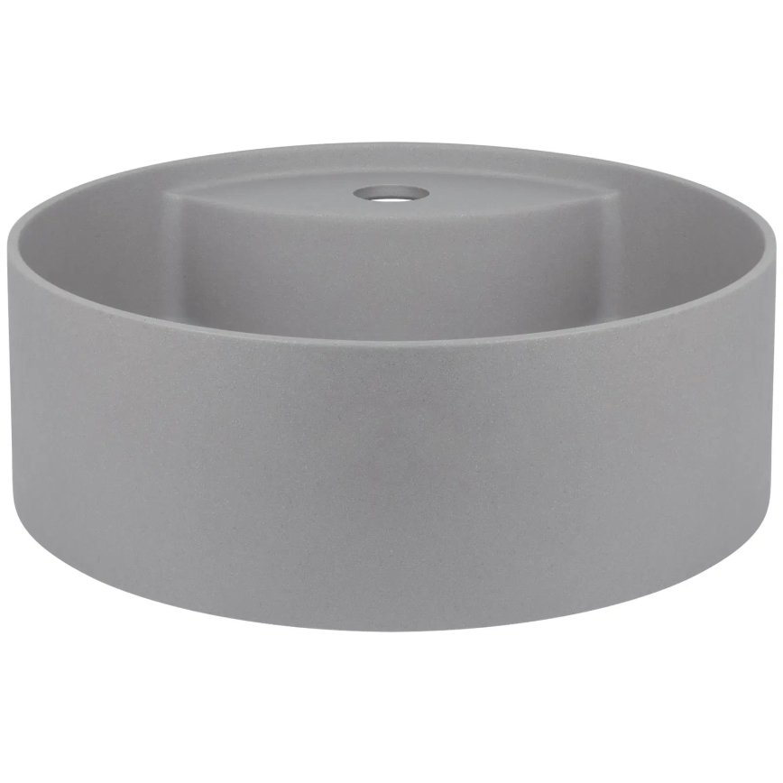 Deante CQS_SU4B - SILIA countertop washbasin with tap hole Ø 36 cm granite/metallic grey