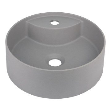 Deante CQS_SU4B - SILIA countertop washbasin with tap hole Ø 36 cm granite/metallic grey
