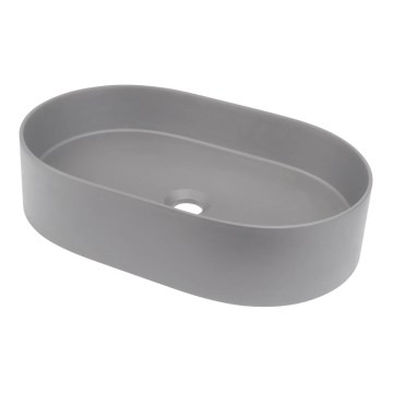 Deante CQS_SU6S - SILIA Countertop Basin 35 x 55 cm, Granite/Metallic Gray