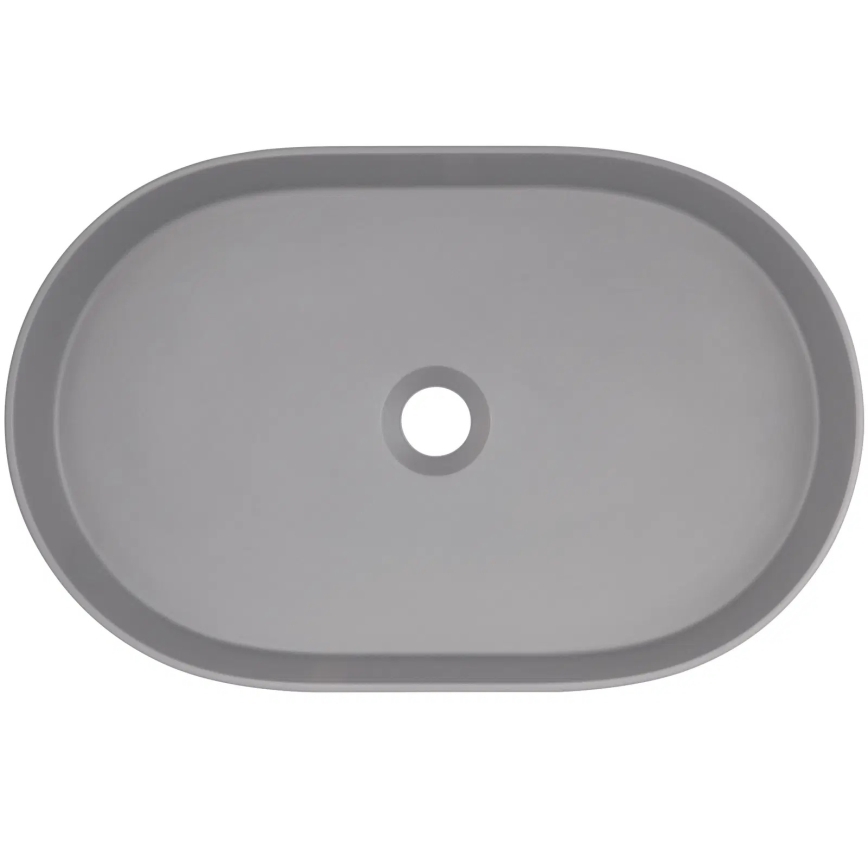 Deante CQS_SU6S - SILIA Countertop Basin 35 x 55 cm, Granite/Metallic Gray