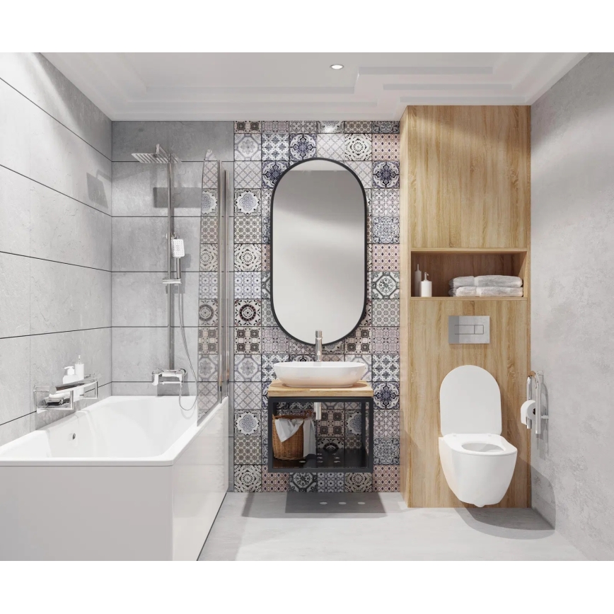 Deante NAC_01AM - ALPINIA Shower Set with Mixer in Polished Chrome