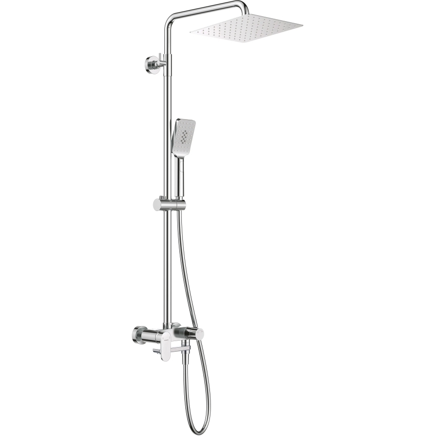 Deante NAC_01AM - ALPINIA Shower Set with Mixer in Polished Chrome