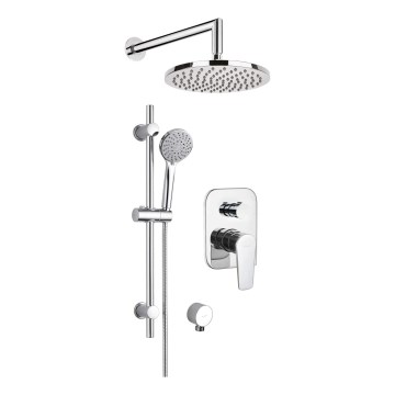Deante NAC_09GA - ALPINIA Shower Set with Concealed Mixer, Polished Chrome