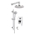 Deante NAC_09GA - ALPINIA Shower Set with Concealed Mixer, Polished Chrome