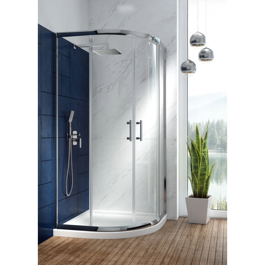 Deante NAC_09LP - ALPINIA shower set with concealed mixer, polished chrome finish